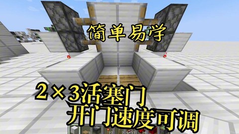 我的世界双开门怎么做